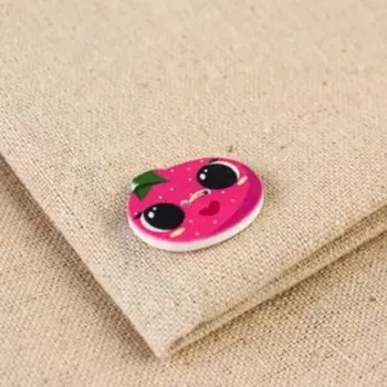 Набор деревянных пуговиц «Фруктик», 10 шт, 2,5 х 2,2 см