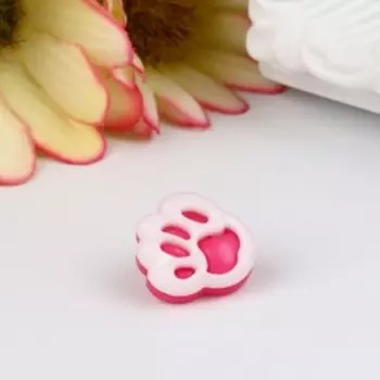 Пуговица пластик «Цветная лапка» 11.1 см, набор 20 шт. 11.21.57 см, МИКС