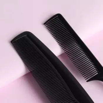 Набор расчёсок, 2 предмета, чёрный
