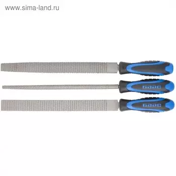 Набор рашпилей Барс 15864, 250 мм, 3шт., двухкомпонентная рукоятка