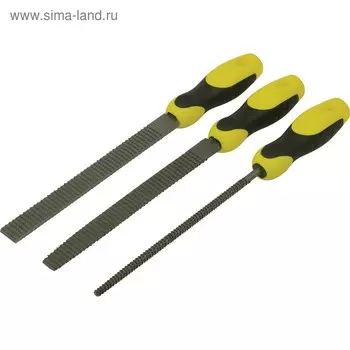 Набор рашпилей Stanley, 200мм, с драчевой насечкой, 3 шт
