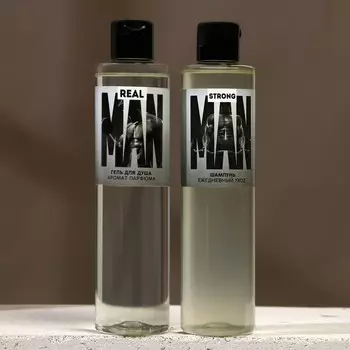 Подарочный набор REALY STRONG, гель для душа и шампунь для волос, 2250 мл, HARD LINE