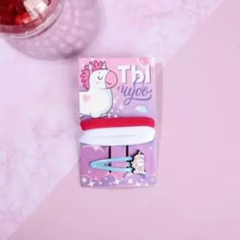 Резинки и заколка для волос «Ты чудо», набор