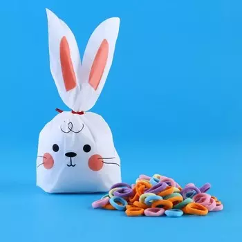 Набор резинок для волос "Милый зайка", 80 шт., диам 1 см