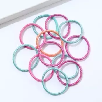 Набор резинок для волос «Time to shine», 10 шт, d= 2,5 см., МИКС