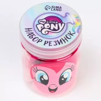 Набор резинок в банке "Пинки Пай" 20 шт., My Little Pony , розовые