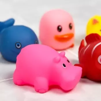 Резиновые игрушки для ванны Крошка Я «Малыши», с пищалкой, в наборе 6 шт.