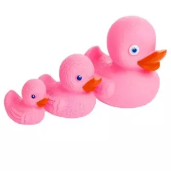 Набор резиновых игрушек «Утята», 3 шт.