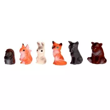 Фигурки «Животные леса», набор 6 шт.