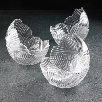 Набор розеток малых Glassyou, d=12,3 см, 6 шт