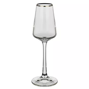 Набор рюмок Crystalex «Сандра. Отводка платиной», 65 мл, 6 шт