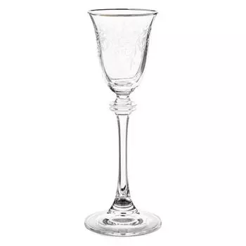 Набор рюмок для водки/ликёра Asio, декор «Панто, затирка платина, отводка платина», 60 мл x 6 шт.