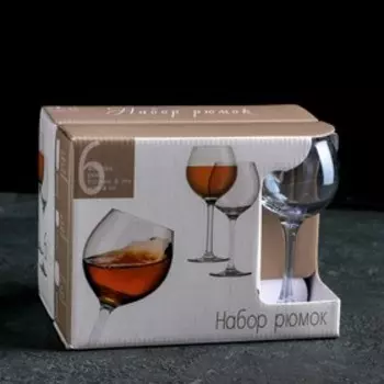 Набор рюмок «Голубое небо», 65 мл, 6 шт, цвет синий