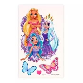Переводные татуировки детские «Принцессы», тату — 4 шт.