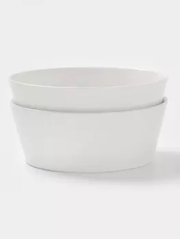 Салатники Magistro White Snow, набор 2 шт., 1 л, 187 см, фарфор, белые