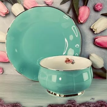 Набор салатников и тарелок Lenardi Multicolor, 12 шт