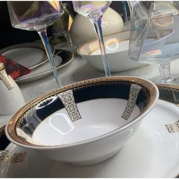 Набор салатников Lenardi Black Baccara, d=14 см, 6 шт