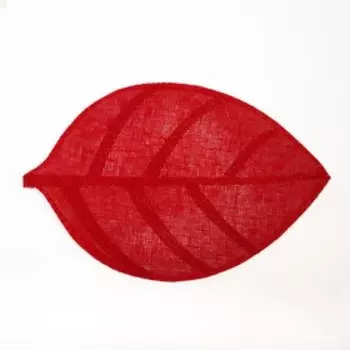 Набор салфеток 2 шт. Доляна "Листочки", цв.красный, 30*45 см