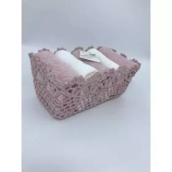 Набор салфеток «Эмми», размер 30х50 см, цвет пепельная роза, 5 шт