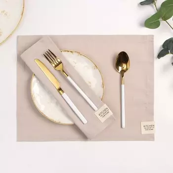 Набор салфеток «Этель» Calm, 3040 см - 2 шт., 100% хлопок, рогожка 186 г/м