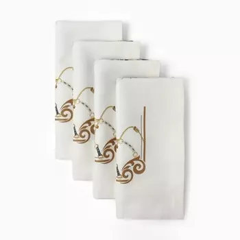 Набор салфеток «Этель» Classic, 4040 см, 4 шт. 100% хлопок, саржа 190 г/м