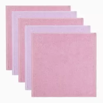 Салфетки махровые универсальных в корзинке «Этель. Тропики», 3030 см - 5 шт., хлопок 100%