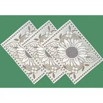 Набор салфеток, размер 40 х 30 см - 3 шт, цвет белый