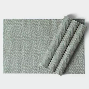 Салфетки сервировочные на стол Доляна «Энн», 4 шт., 3045 см, серо-голубые