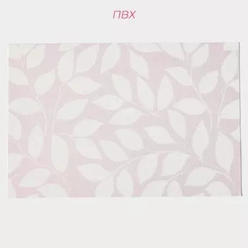 Салфетки сервировочные на стол Доляна «Розовое настроение», 4 шт., 4530 см, розовые