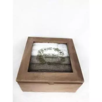 Набор салфеток «Тина», размер 30х30 см, цвет кофе, 6 шт