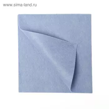 Набор салфеток универсальных 38x40 см, вискоза, 140 гр/м, 5 шт, синяя