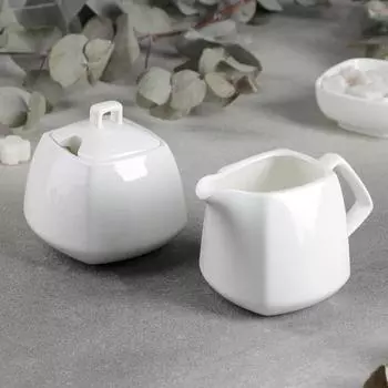 Набор сервировочный Ilona, 2 шт.: сахарница 340 мл, молочник 310 мл