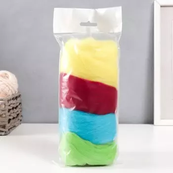 Набор шерсти д/валяния "Ассорти №5" 100% мерин.шерсть 4 х10 гр