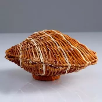 Набор шкатулок «Ракушки», 3 шт, в открытом виде 49266, 45245, 42214 см, ротанг