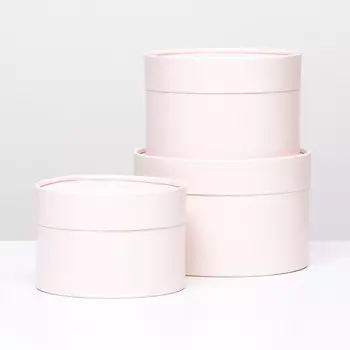 Набор шляпных подарочных коробок 3 в 1, кремовый, 1610.149.138.5 см