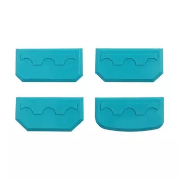 Набор шпателей для формовки и затирки швов, бирюзовый, 4 штуки