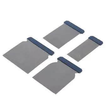 Набор шпателей ТУНДРА, «японские», металлические, 50-80-100-120 мм, 4 шт.