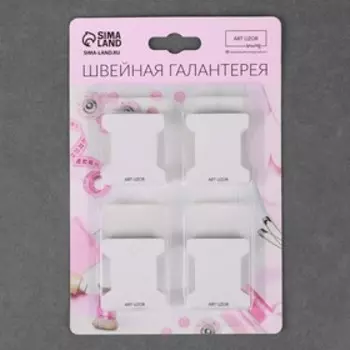 Набор шпулек для ниток мулине, 3.64 см, 40 шт., белый