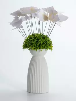 Штекер садовый «Бабочки», 12, 8, 4.5 см, набор 20 шт., белый