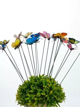 Штекер садовый «Бабочки», 4 см, набор 30 шт.