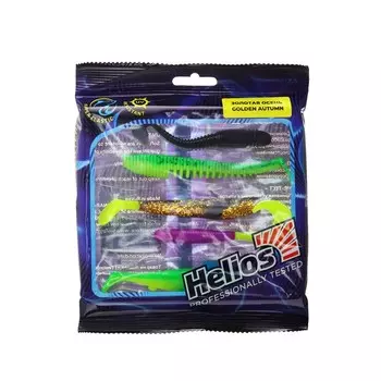 Набор силиконовых приманок Helios "Золотая Осень", 5 шт. (HS-GA-SET2)