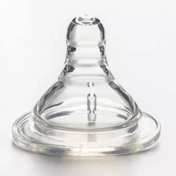 Соска на бутылочку M&B «Baby 1», антиколиковая, широкое горло 50 мм., от 3 мес., средний поток, 2 шт.