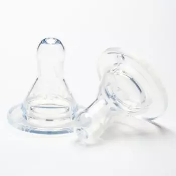 Набор силиконовых сосок, 2 шт., от 6 мес., быстрый поток, для густ.смесей