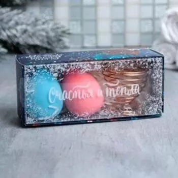 Набор спонжей для макияжа «Зимний сад», 2 шт