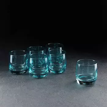 Набор стаканов «Бирюза», стеклянный, 300 мл, 6 шт