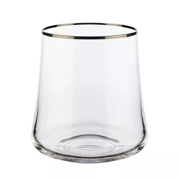 Набор стаканов для виски Crystalex «Экстра. Отводка платиной», 350 мл, 6 шт