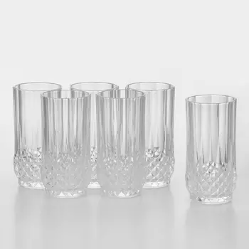 Набор стаканов Cristal d'Arques Longchamp, 280 мл, хрустальное стекло, 6 шт.