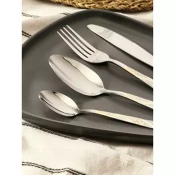 Набор столовых приборов Доляна Blossom, 24 предмета, цвет серебряный