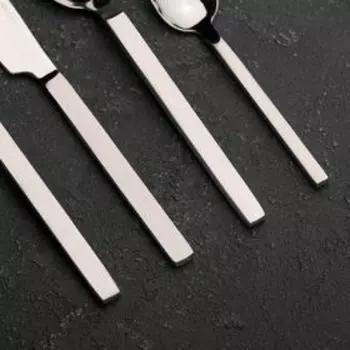 Набор столовых приборов Etela, 24 предмета, цвет серебряный