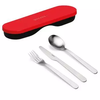 Набор столовых приборов в футляре Guzzini On The Go, 3 предмета